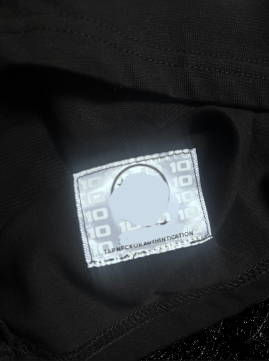 BLACK FLAME GRAPHIC TEE