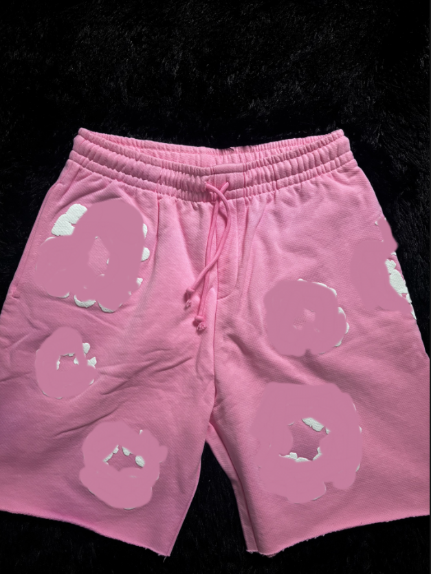 PINK FLORAL SHORTS